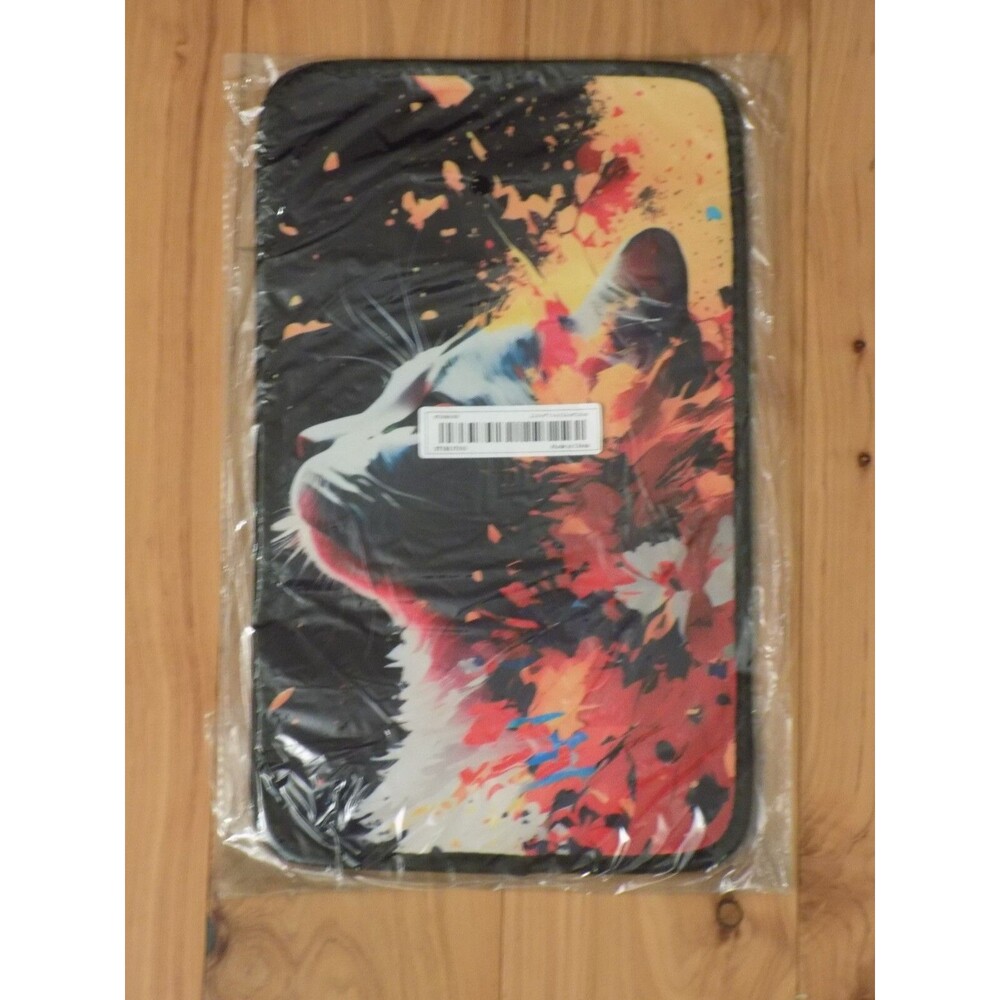 Car Center Console Protective Cover Armrest Decorative Art Print Abstract Cat